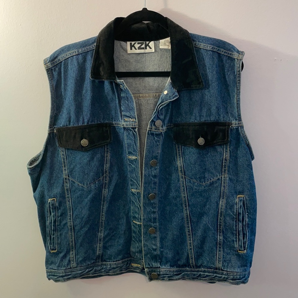 Vintage denim vest